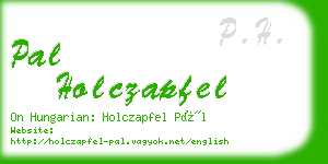 pal holczapfel business card